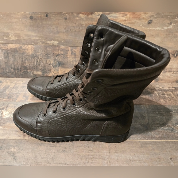Harry\'s of London Brown Deerskin Lace Up High Boots Skywalk Men ● EU 44 / US 11 main image 5